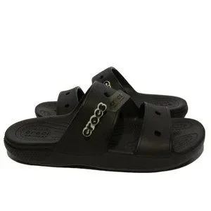 Crocs Sandals Classic Black  Men’s 7 Women’s 9 Black 206761-001 New with Tag! Crocs 206761-001 Classic Black Double Strap Sandal Size Mens  main image 4